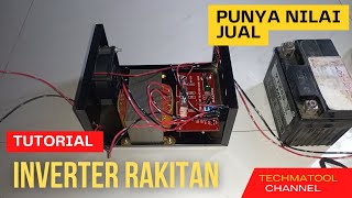 Cara membuat inverter 12v to 220v [upl. by Wyck]