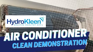 HydroKleen Air Conditioner Clean Demonstration [upl. by Yelrebmyk]