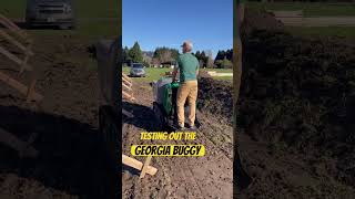 Testing out Georgia Buggy Concrete Dump for Barndominium post pour [upl. by Skelly]