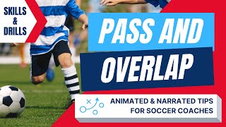 Soccer Passing Drills Pass and Overlap [upl. by Stephenson]