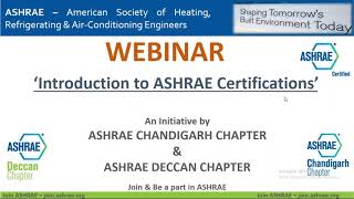 Introduction to ASHRAE Certifications [upl. by Niroht]