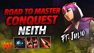 NEITH LOS ADCS DE SKILLS TAMBIEN MOLAN ft Julio  Warchi  Smite Road to Master Conquest [upl. by Tavy737]