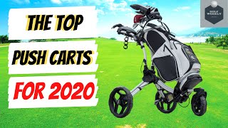 Our Favorite Golf Push Carts of 2020  Breaking Down The Top Golfing Push Carts This Year [upl. by Aradnahc]