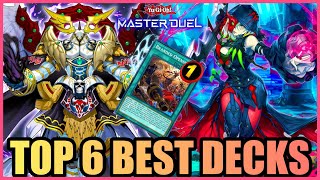 TOP 6 DECKS in MASTER DUEL Post Banlist [upl. by Ettelimay956]