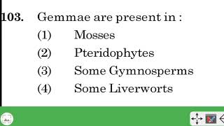 Gemmae aur present in Neet 2022 pyq [upl. by Sherar]