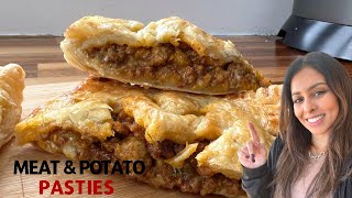 MEAT amp POTATO PASTIES IN THE AIR FRYER OVEN [upl. by Nylirrehs]