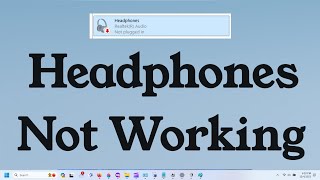 Headphones or Earphones not Working in Windows 10 amp Windows 11 Simple Method [upl. by Quick]