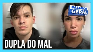 Influenciadora e modelo são presos sob suspeita de tortura e roubo de R 40 mil [upl. by Lorilyn]