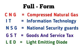 Full  Form ।। Learning Point ।। [upl. by Holna]