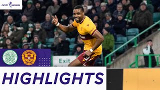 Celtic 11 Motherwell  Late Obika Equaliser Gives Steelmen Draw  cinch Premiership [upl. by Rafe245]