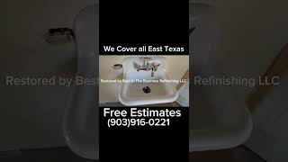 Cast iron bathtub and sink Repair and Refinishing httpswwwbestinthebusinessrefinishingcom [upl. by Graniah]