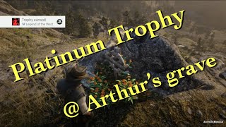 Red Dead Redemption 2 Platinum Trophy at Arthurs Grave The PS4 01s club [upl. by Willman528]