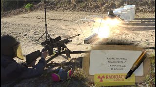 Shooting Depleted Uranium rounds  DUDS 762x51mm [upl. by Niala]