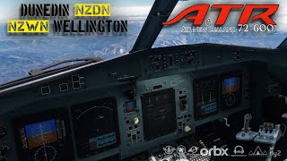 🟨LIVE🟦🔴MSFS🔴ATR 72600🔴NZDN Dunedin Airport⚡️NZWN Wellington Airport [upl. by Nicodemus768]