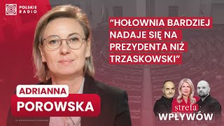 Ministra Porowska Hołownia bardziej nadaje się na prezydenta niż Trzaskowski I Strefa Wpływów [upl. by Ennad752]