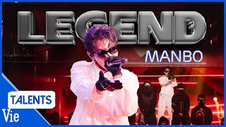 MANBO đi flow cực chiến chứng minh bản lĩnh với bản rap LEGEND đầy khí thế  Rap Việt Live Stage [upl. by Aiciles]