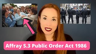 Affray  S3 Public Order Act 1986 [upl. by Maclean693]