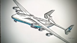 Antonov An 225 Mriya quotDreamquot Drawing Timelapse [upl. by Ronyar814]