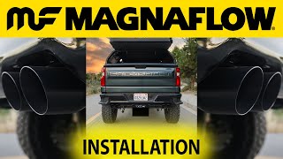 Install AND Review  Chevy Silverado 1500 Magnaflow Street Series Exhaust [upl. by Alver]