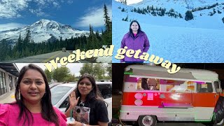 MtRainier weekend adventures  Babai Dosa Kirkland  Nikitha Kannada Vlogs USA [upl. by Ettigdirb480]