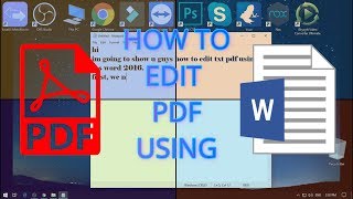 EDIT PDF FILE USING MS WORD [upl. by Jollanta]