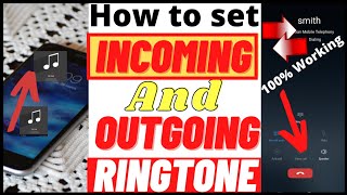 How To Set Incoming And Outgoing Ringtone In 2021  incoming call ringtone kaise set kare [upl. by Erreid]