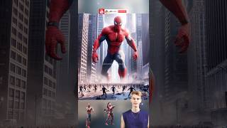 Spiderman Becomes a Giant 💥 spiderman marvel edit dc shorts youtubeshorts [upl. by Nodnal52]