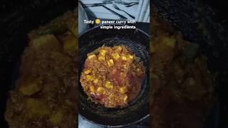 Paneer curry shortsytshortsyoutubeshortstrendingfoodviralvideo [upl. by Avelin414]