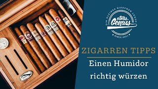 Einen Humidor richtig würzenvorbereiten [upl. by Schaeffer568]