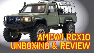 Amewi RCX10 Scale Crawler  Unboxing and Review [upl. by Larianna]