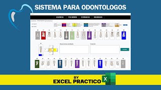 Odontograma en Excel  Sistema para Odóntologos [upl. by Sela972]