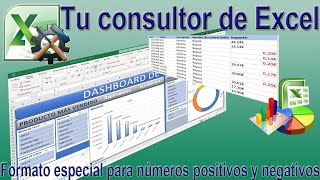 Truco con formatos personalizados para control de importes positivos y negativos en excel [upl. by Alake]