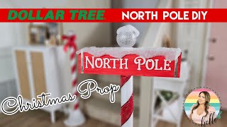 DIY North Pole Prop from the Dollar Tree [upl. by Georglana]