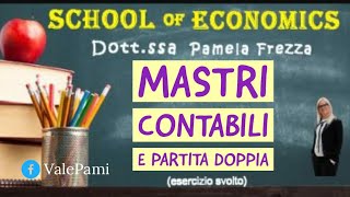 MASTRI CONTABILI e PARTITA DOPPIA esercizio svolto [upl. by Yenhpad]