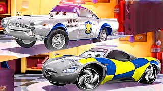 Cars 2 Fast as Lightning  Holley Shiftwell x Finn McMissile Police skin [upl. by Nhepets]