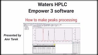 Empower 3 software waters HPLC quotHow to make peaks processingquot [upl. by Attem242]