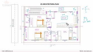 2BHK House Plan on a 30 ft X 40 ft Site [upl. by Stefanac]