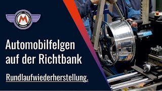 Automobilfelge Richten  Felgen auf der Richtbank [upl. by Pell]