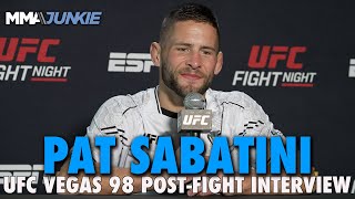 Pat Sabatini Diego Lopes Loss Made Me Better Fighter Better Person  UFC Vegas 98 [upl. by Rotsen]