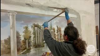 The making of a Renaissance Fresco  The Ancient Home [upl. by Anawt]