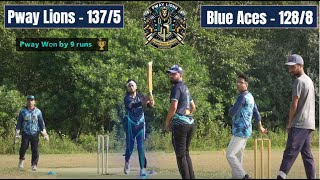 Pway Lions Vs Blue Aces  140 Runs  NJSBCL 2024 [upl. by Gladstone]