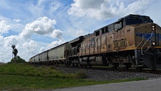 northbound grain train Kenedy  Willacy county area October 23rd not August 23rd [upl. by Simonette]