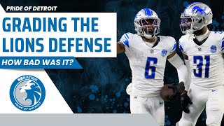 Grading the Detroit Lions Defense  Lots of Room for Improvement [upl. by Eilrahs]