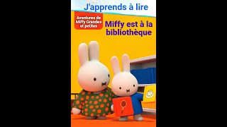 la lecture du livre Miffy est à la bibliothèque Aventures de Miffy Grandes et petites enfant livre [upl. by Jermayne]