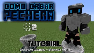 ARMOURERS WORKSHOP MOD  TUTORIAL COMO CREA ARMADURAS  GUARDAR Y AÑADIR ARMADURAS  MINECRAFT [upl. by Barboza]