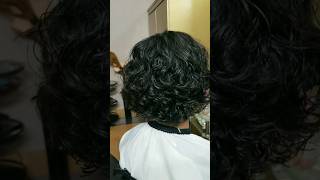 voluminous short haircut for curly hair curlyhair haircut [upl. by Lahtnero]