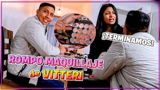 MI NOVIO DESTRUYÓ MI MAQUILLAJE 💥😡  LA PE0R BROMA  Pinky show Ft Vitteri Ponce [upl. by Ayal]