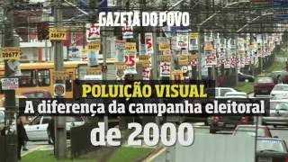 Poluição visual das campanhas políticas em Curitiba  2000 a 2016 [upl. by Streetman]