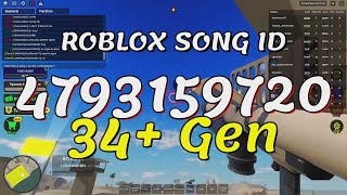 34 Gen Roblox Song IDsCodes [upl. by Hubble]