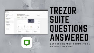 Trezor Suite QampA Session [upl. by Wilburn]